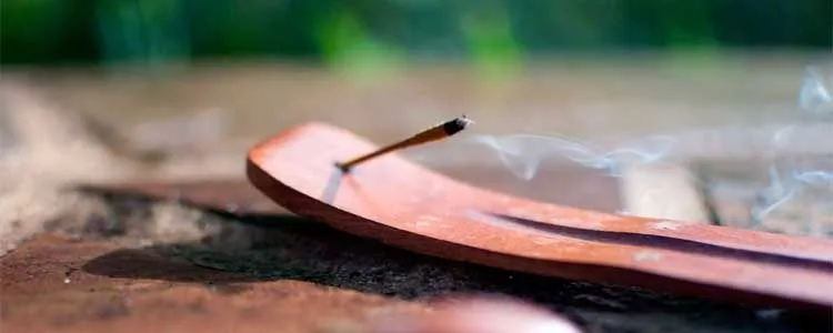 Smoke from incense