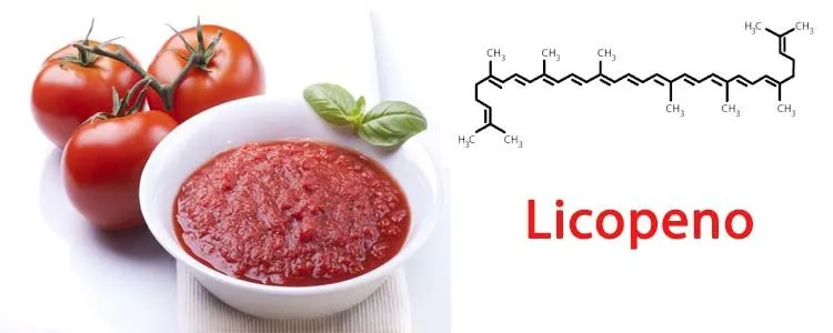 Properties of lycopene in tomato