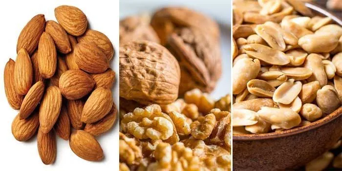 nuts and foods with more folic acid