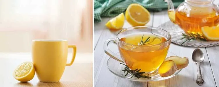 Lemon tea with honey and remedies for aphonia