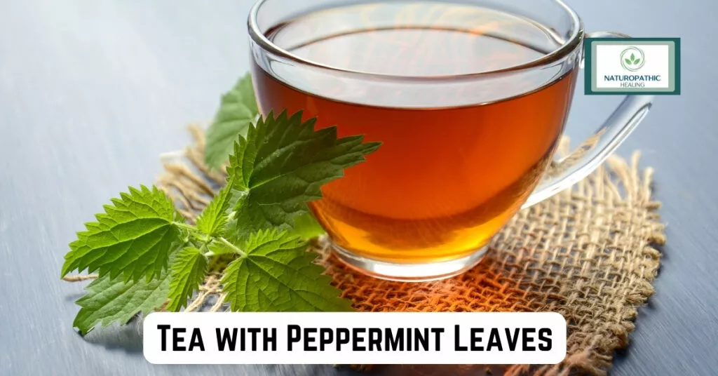 tea with peppermint leaves for menstrual cramps