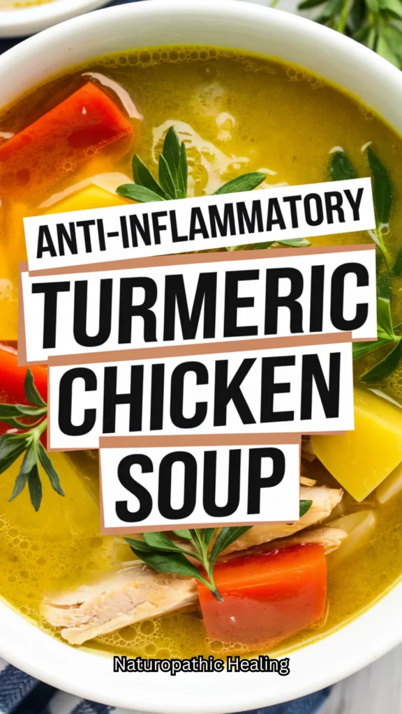 anti inflammatory turmeric chicken soup
