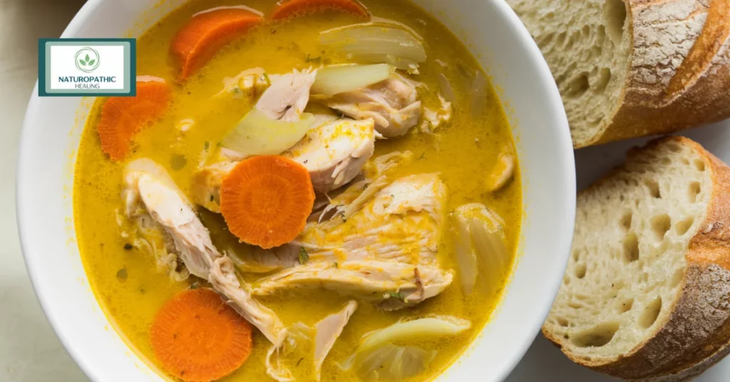 anti inflammatory turmeric chicken soup