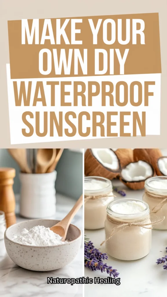 DIY waterproof sunscreen