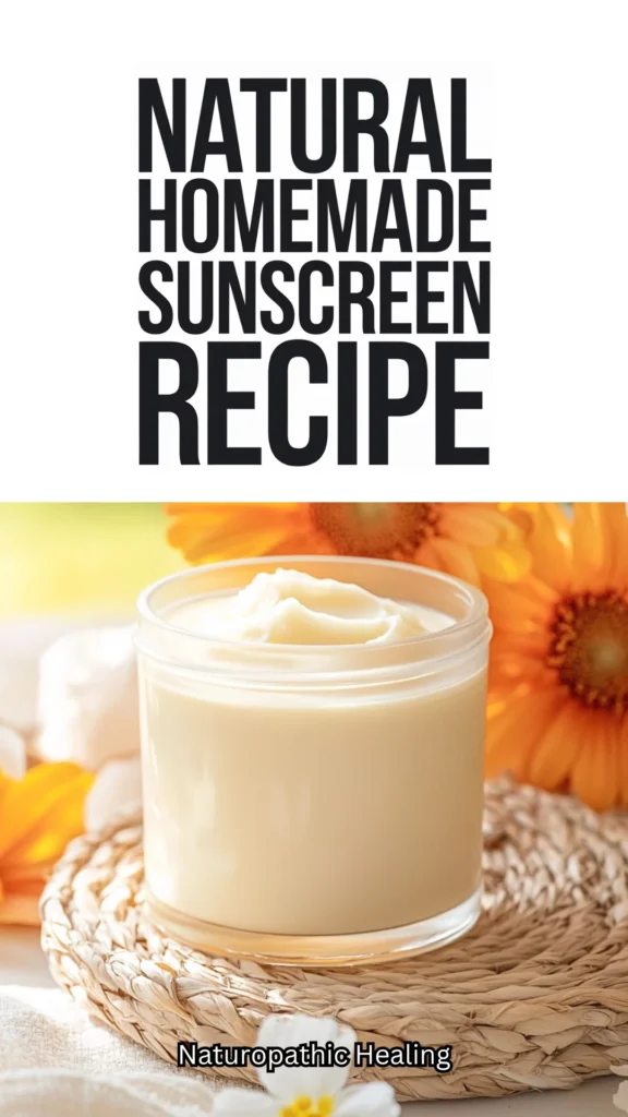 natural homemade sunscreen recipe