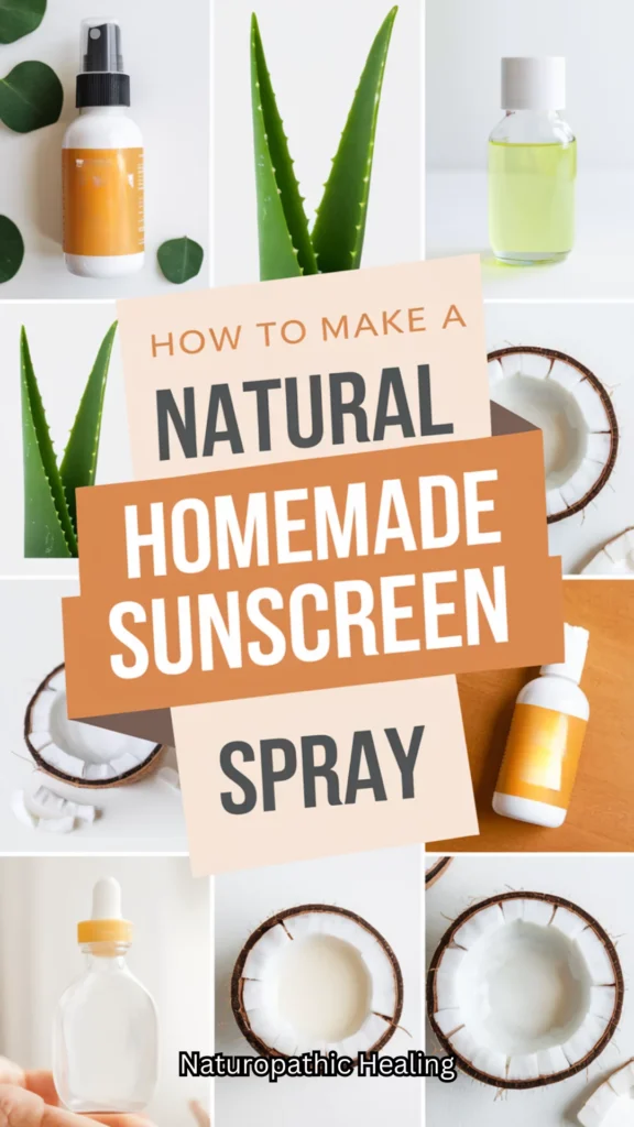 how to make a natural homemade sunscreen spray