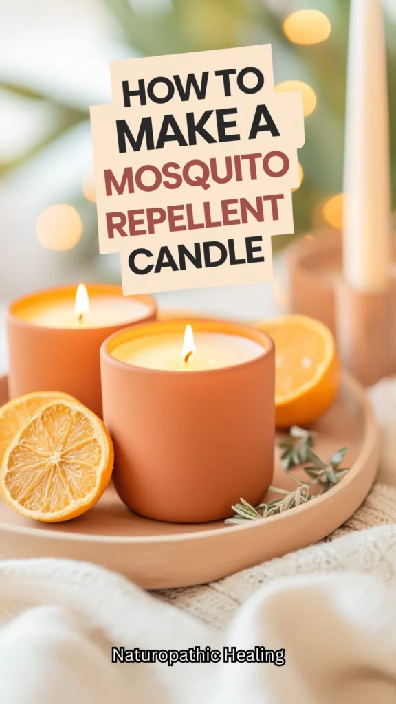 DIY mosquito repellent candle