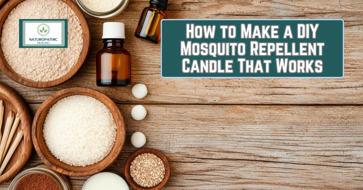 DIY mosquito repellent candle