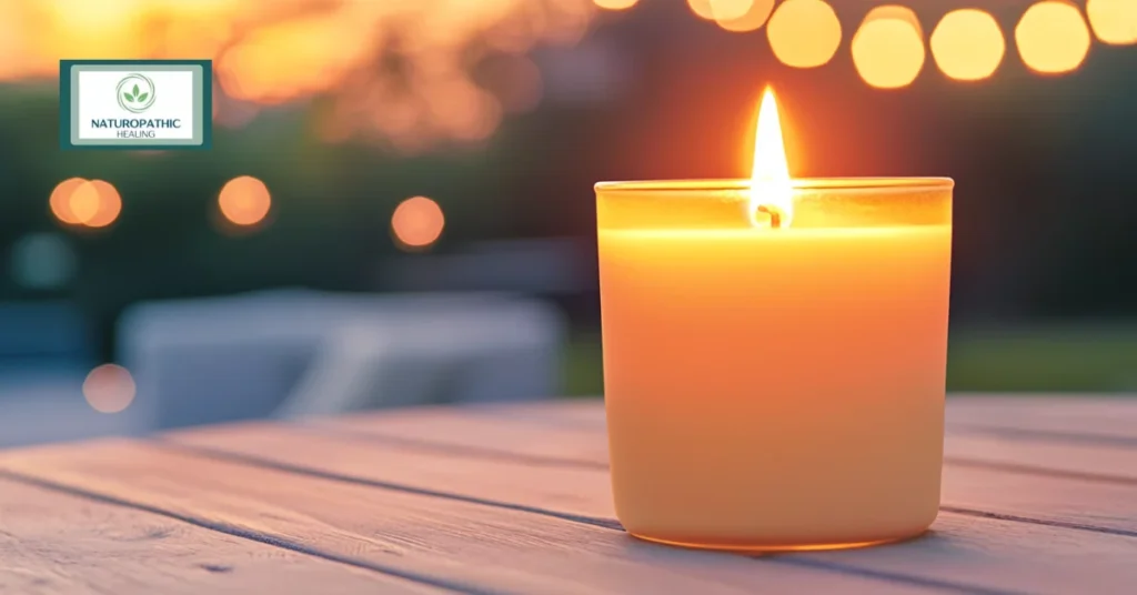 DIY mosquito repellent candle