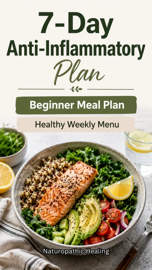 7-day anti-inflammatory diet meal plan