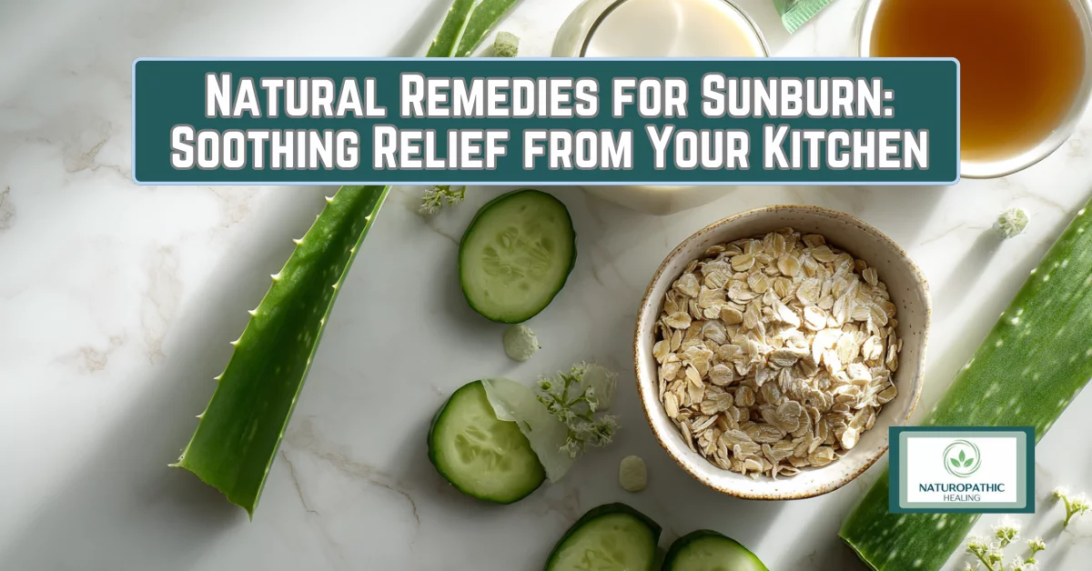 natural remedies for sunburn soothing relief from your kitchen