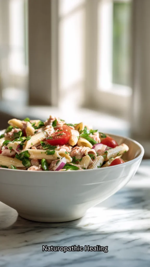 healthy tuna pasta salad