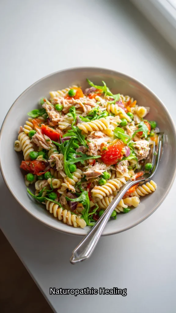 healthy tuna pasta salad
