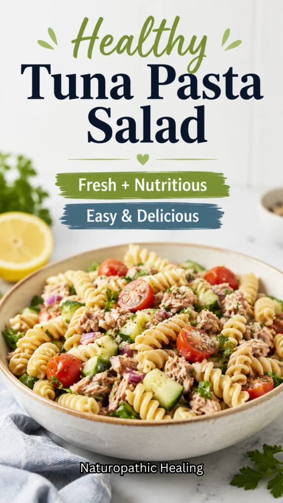 healthy tuna pasta salad