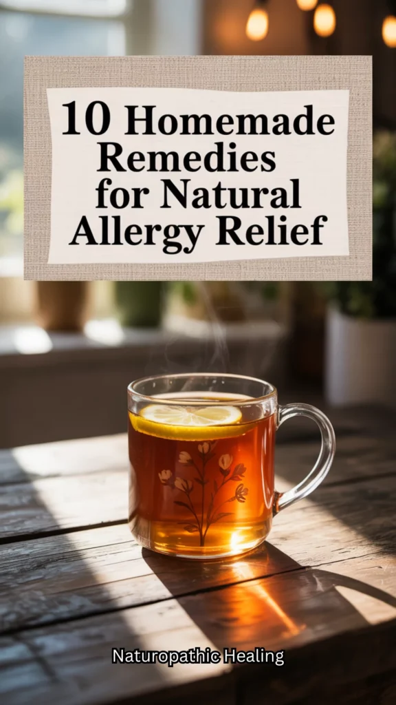 homemade remedies for natural allergy relief