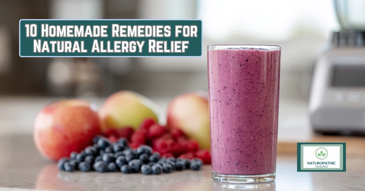 10 homemade remedies for natural allergy relief