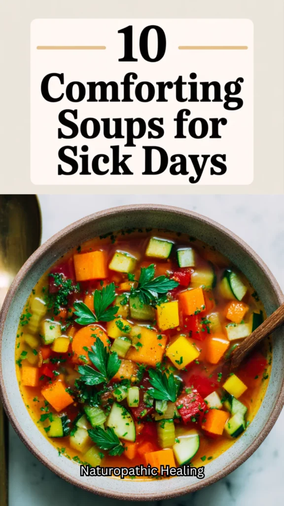 comforting soups for sick days