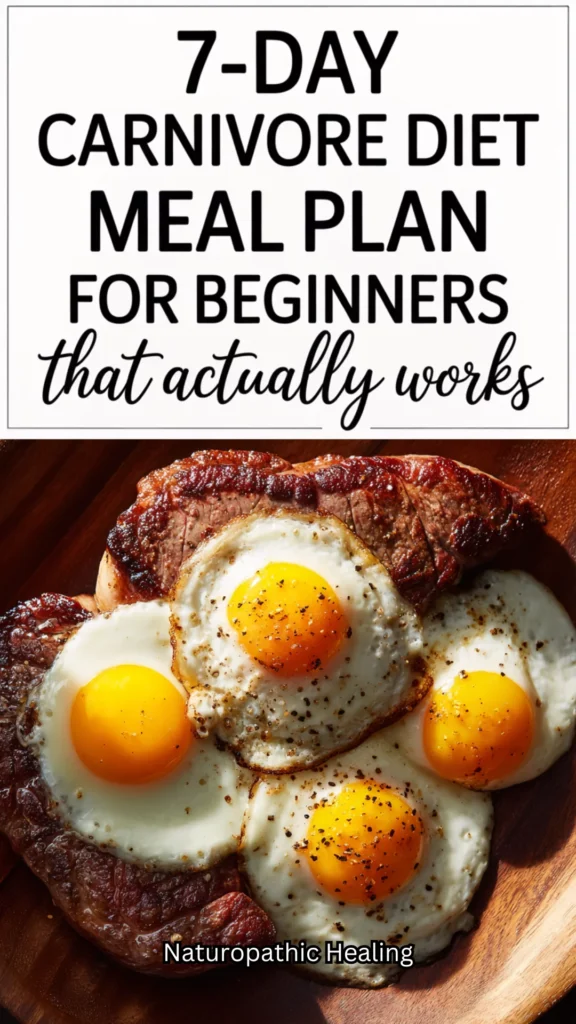 7-day carnivore diet meal plan for beginners