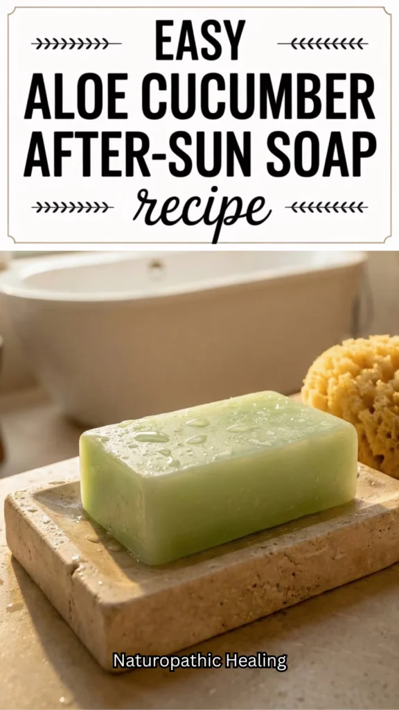 aloe cucumber after-sun soap recipe