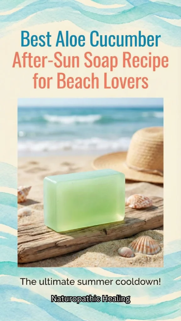 aloe cucumber after-sun soap recipe