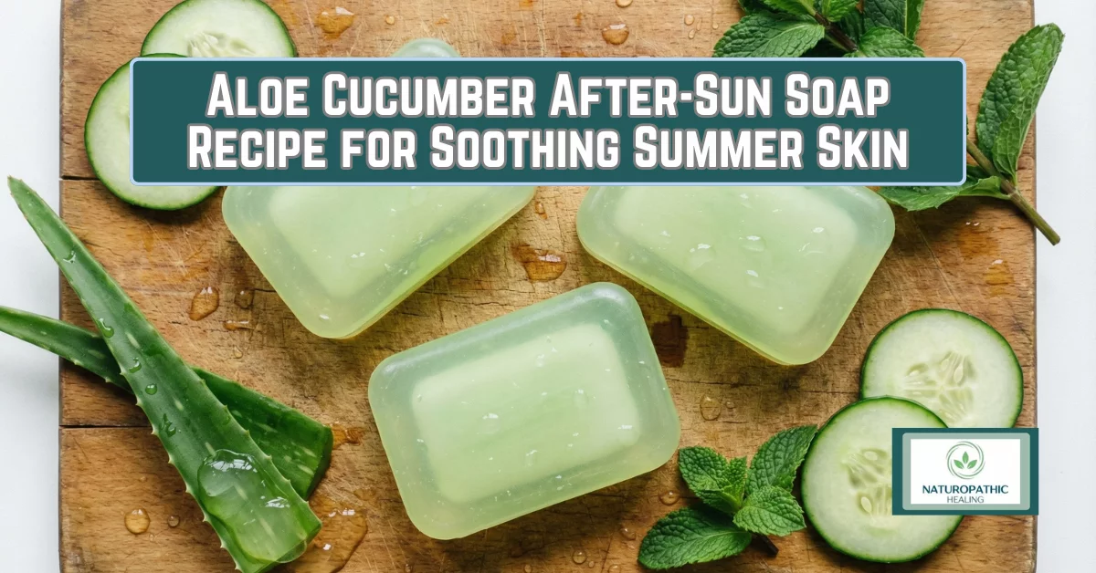 aloe cucumber after-sun soap recipe for soothing summer skin