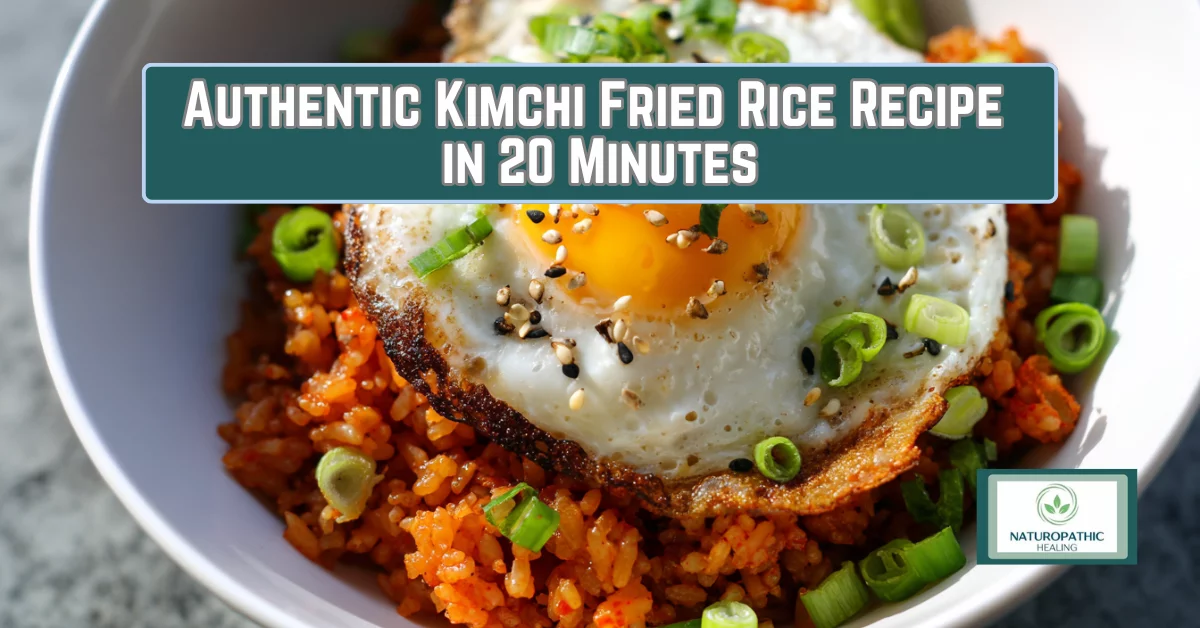 authentic kimchi fried rice recipe in 20 minutes