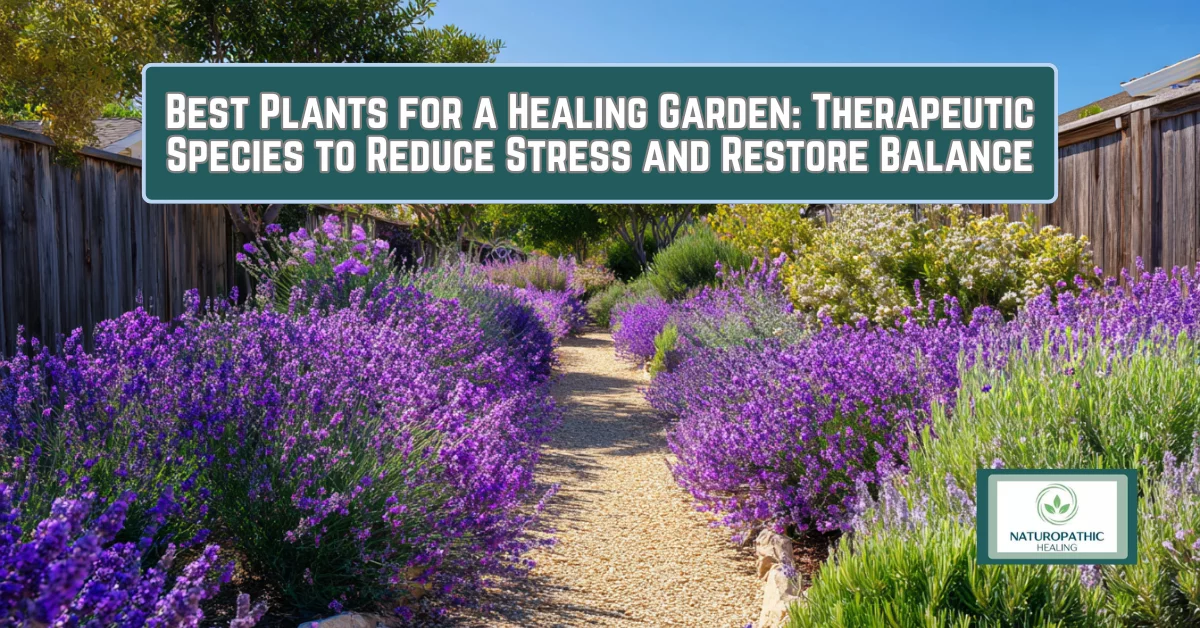 best plants for a healing garden therapeutic species to reduce stress and restore balance
