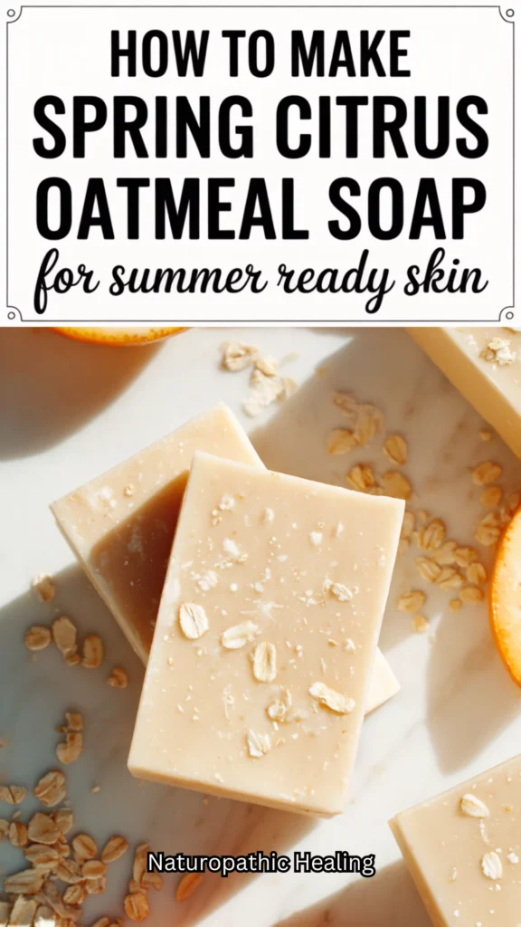 spring citrus oatmeal soap