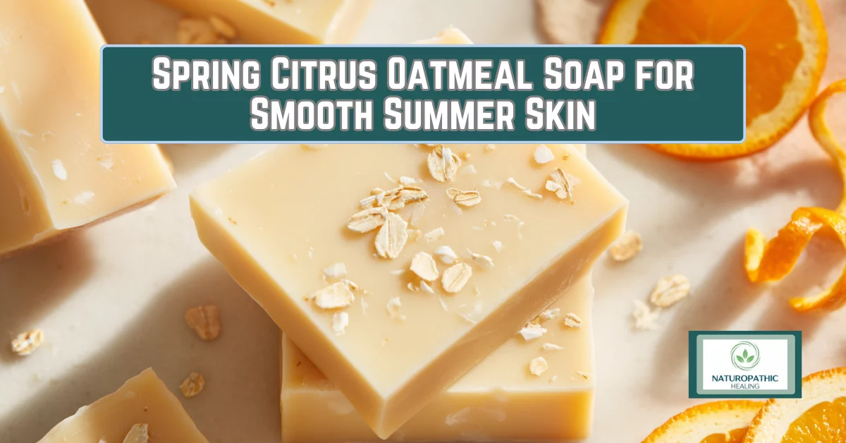 spring citrus oatmeal soap for smooth summer skin