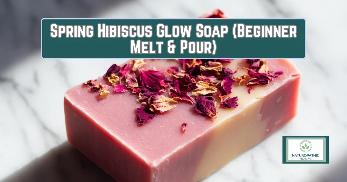 spring hibiscus glow soap beginner melt pour
