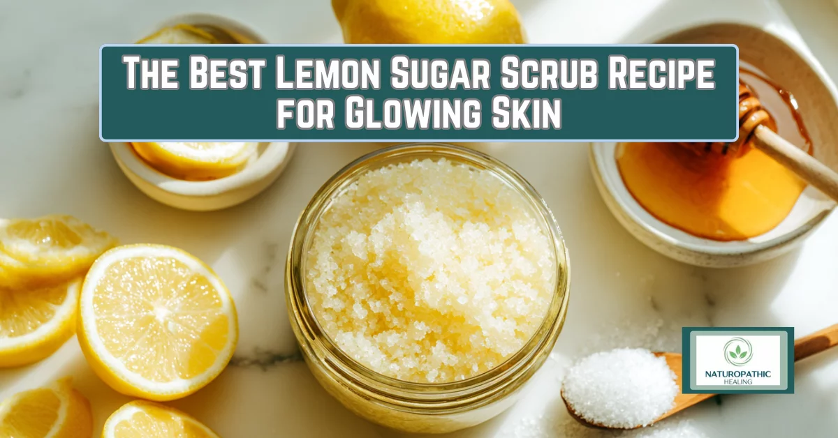 the best lemon sugar scrub recipe for glowing skin