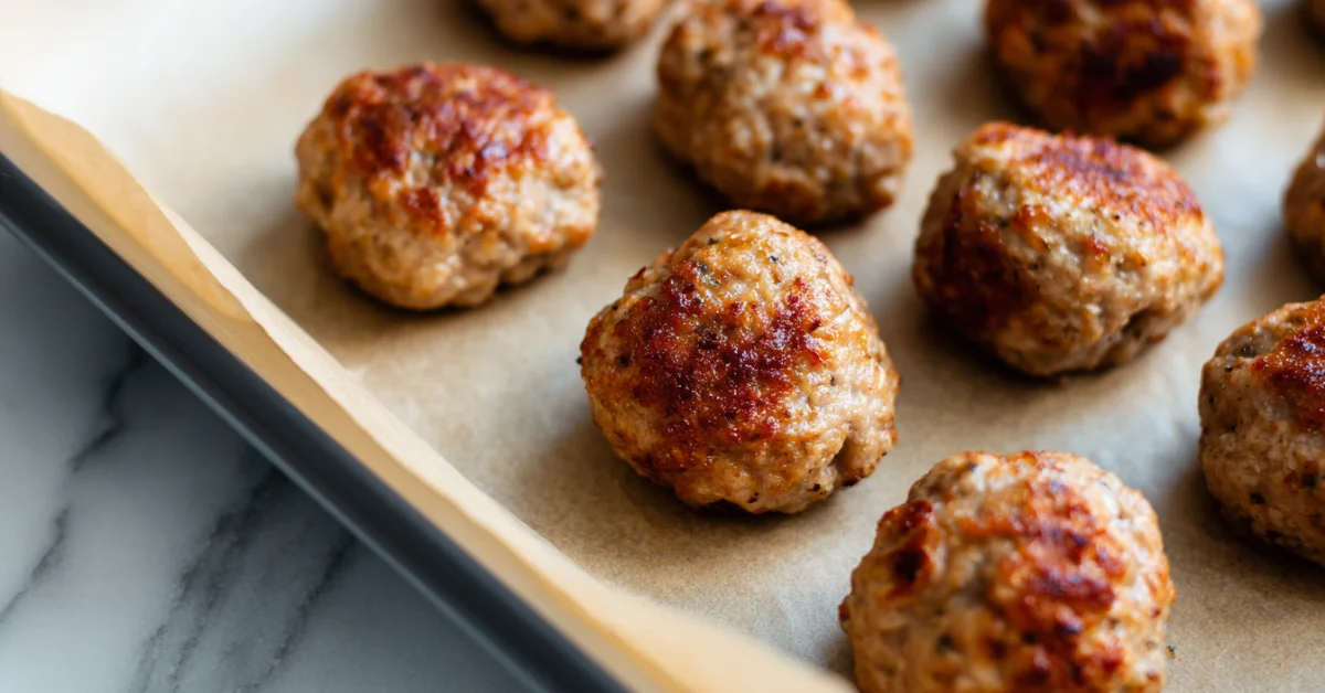 healthy ground turkey meatballs ready in 30 minutes