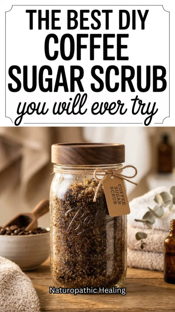 homemade coffee sugar scrub
