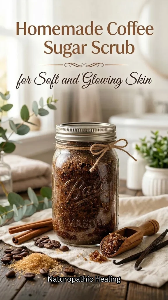 homemade coffee sugar scrub