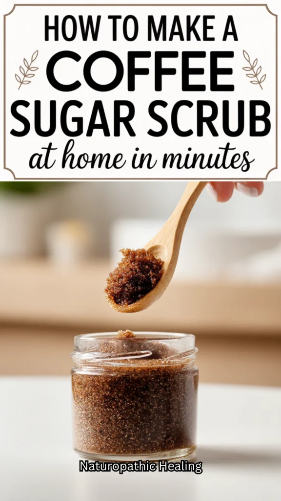 homemade coffee sugar scrub