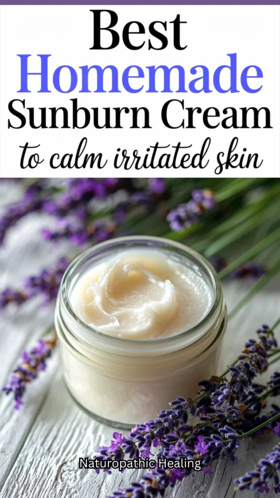 homemade sunburn cream