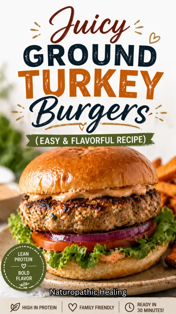 juicy ground turkey burgers