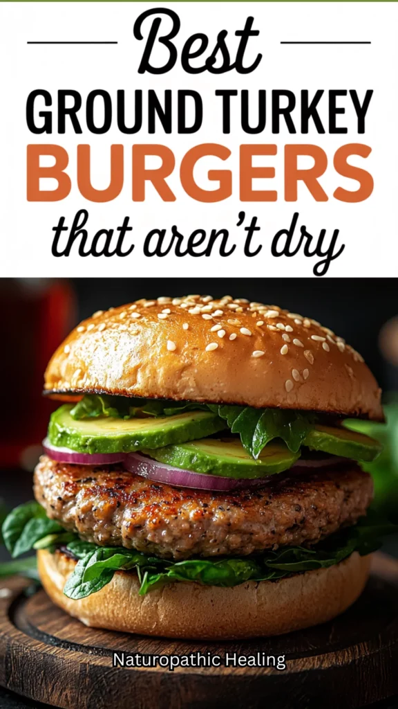 juicy ground turkey burgers