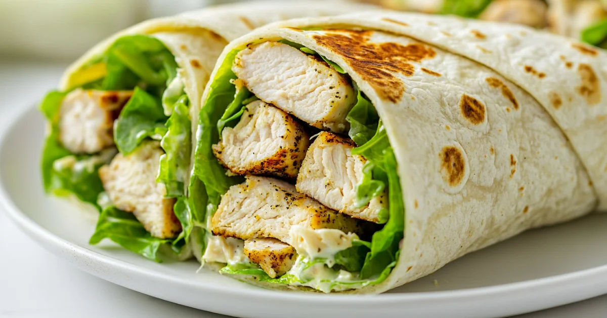 quick chicken Caesar wrap recipe better thant takeout