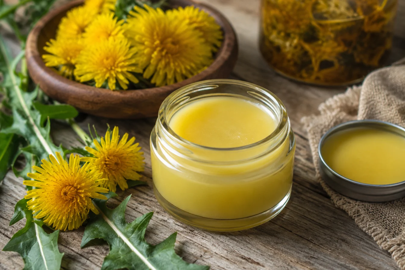 dandelion salve recipe easy DIY healing balm