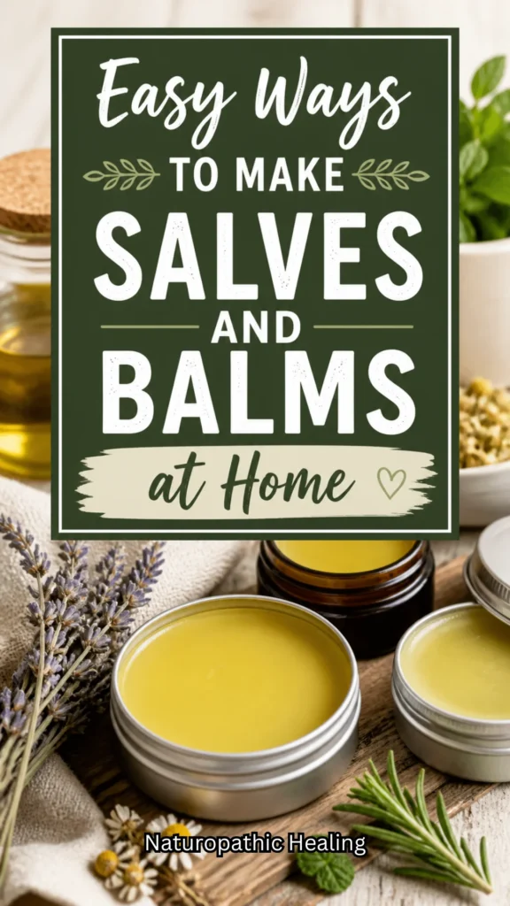 how to make salves and balms