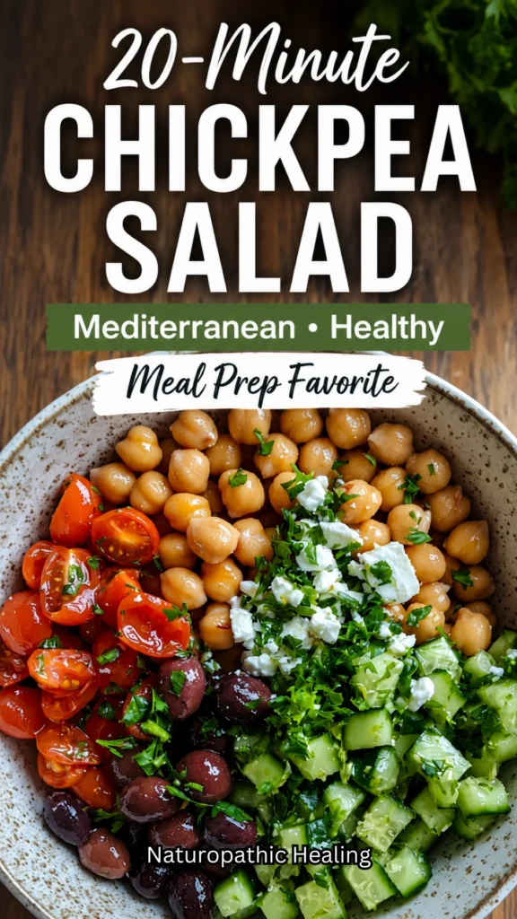 Mediterranean chickpea salad