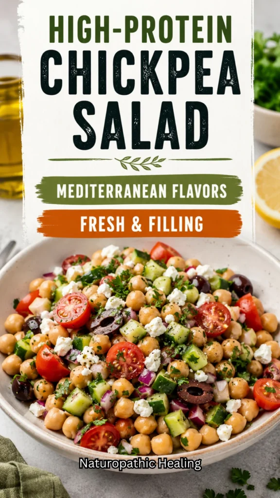 Mediterranean chickpea salad