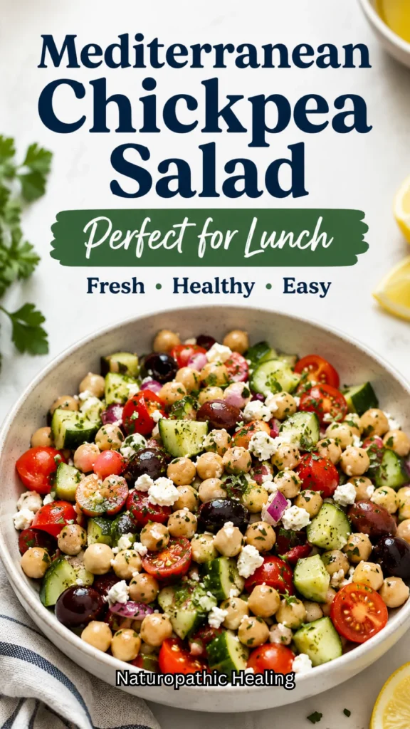 Mediterranean chickpea salad