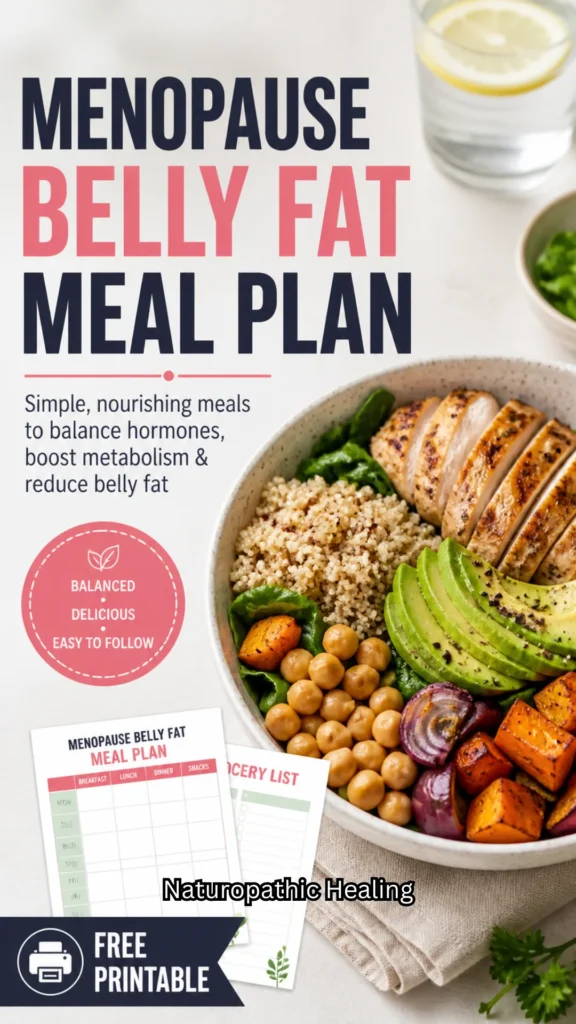 menopause belly fat meal plan