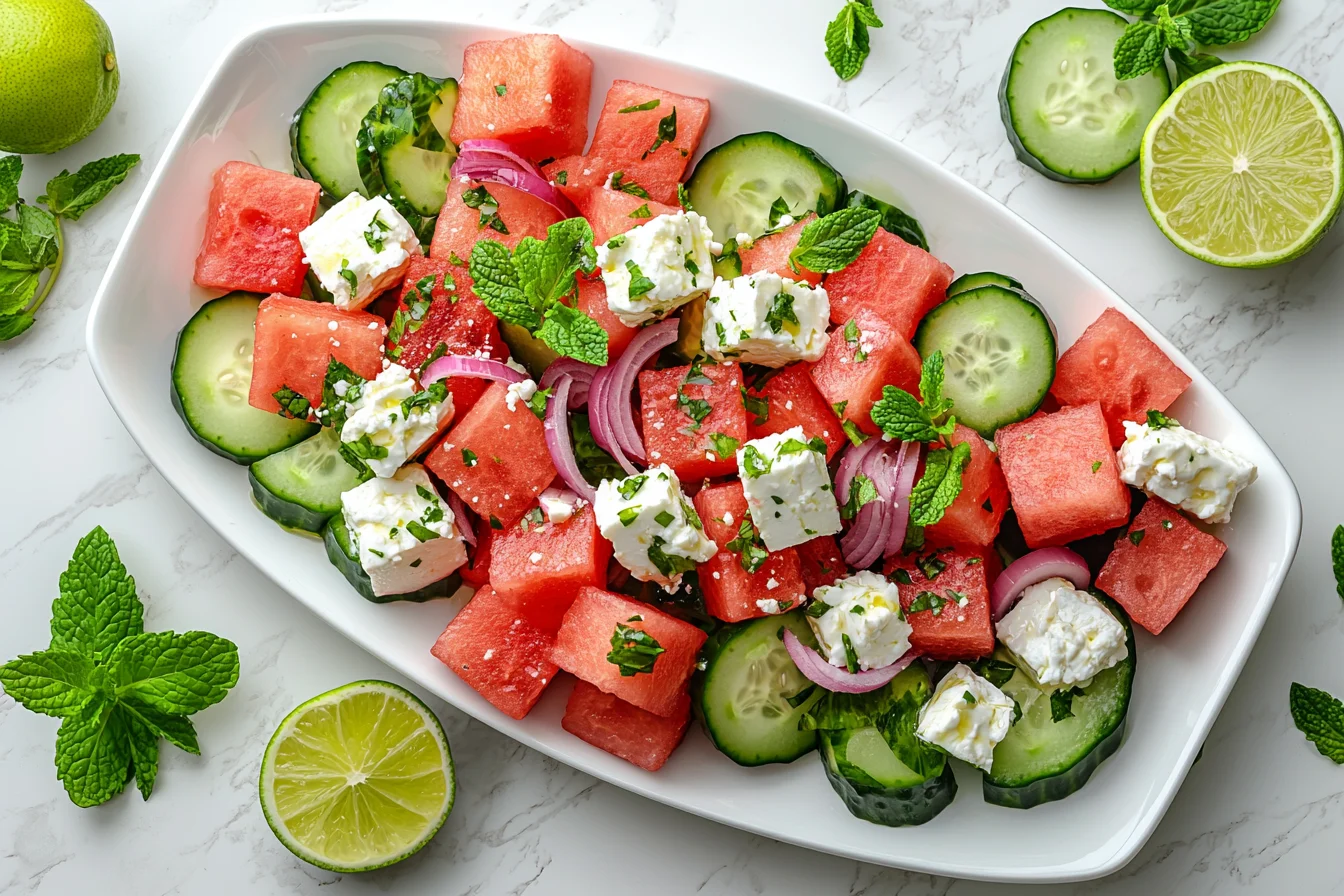 watermelon feta mint salad your new refreshing summer favorite