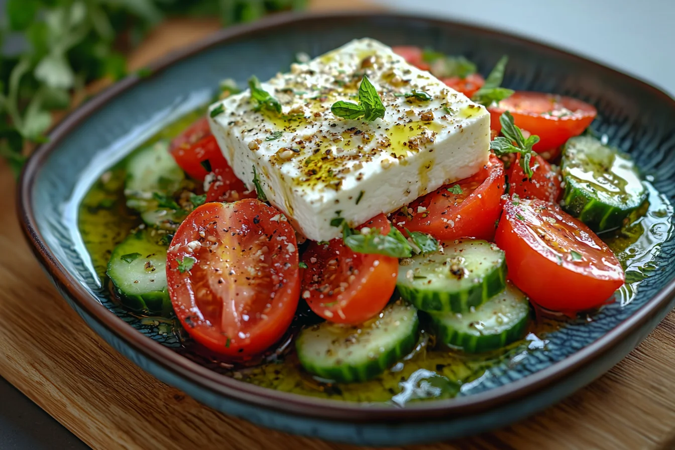 classic Greek salad fresh authentic