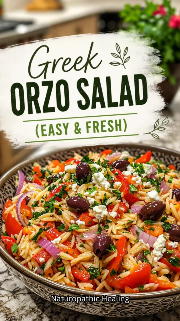 Greek orzo salad