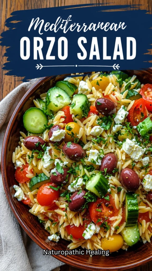 Greek orzo salad