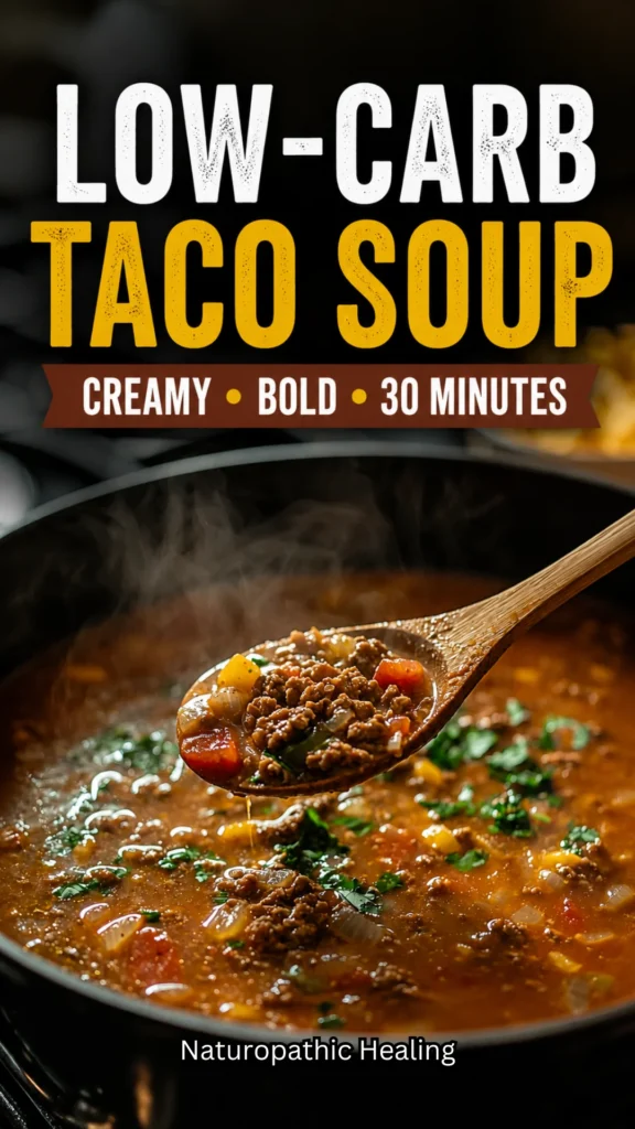 delicious low-carb taco soup